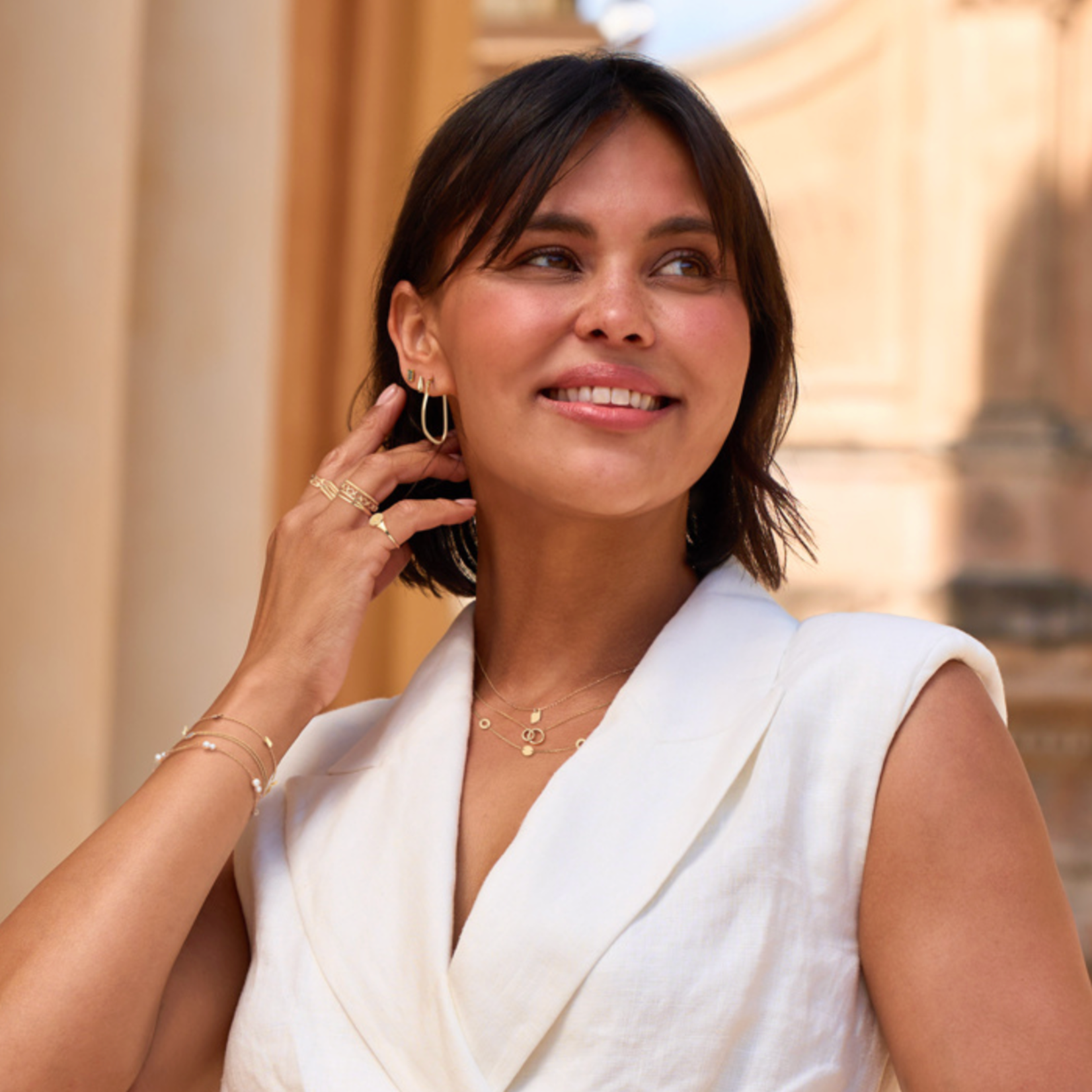 Jackie Gold Jackie Gold San Polo Studs