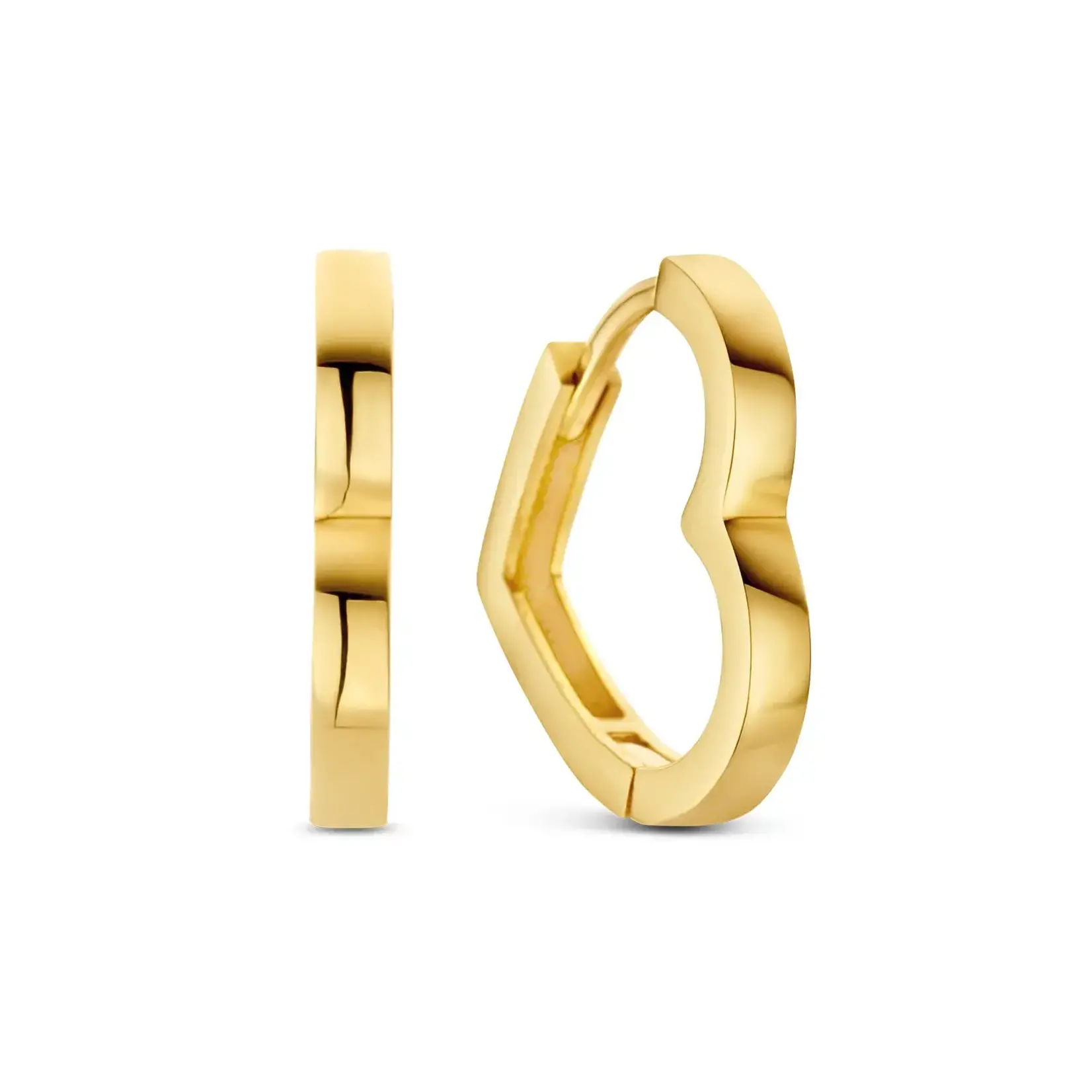 Jackie Gold Jackie Gold Hugging Heart Hoops