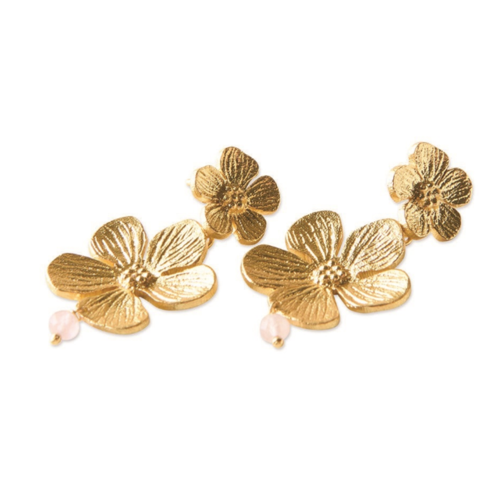 A Beautiful Story A Beautiful Story Expressive Oorstekers messing verguld