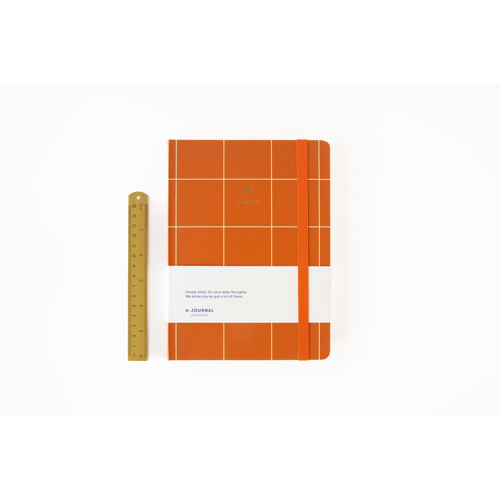 A-Journal A-Journal Notebook Terracotta Checkered