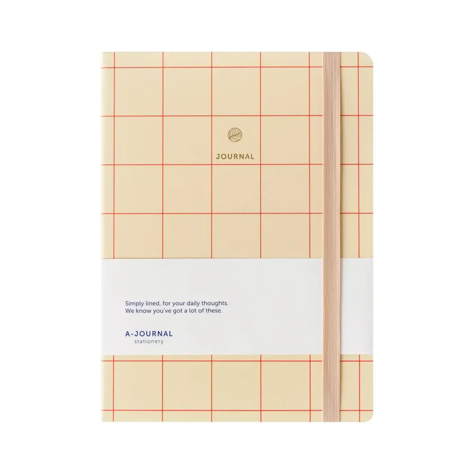 A-Journal A-Journal Notebook Checkered Red