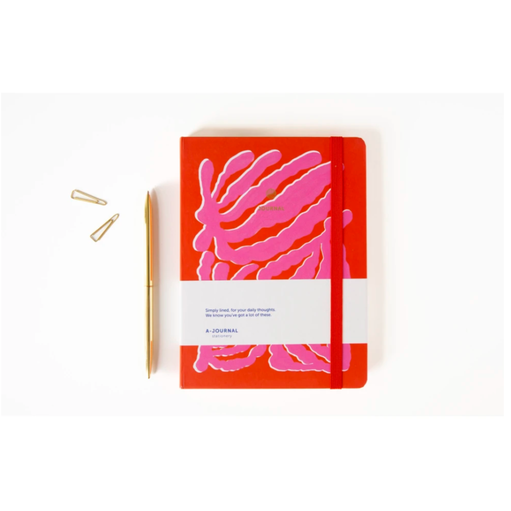 A-Journal A-Journal Notebook Groovy Pink