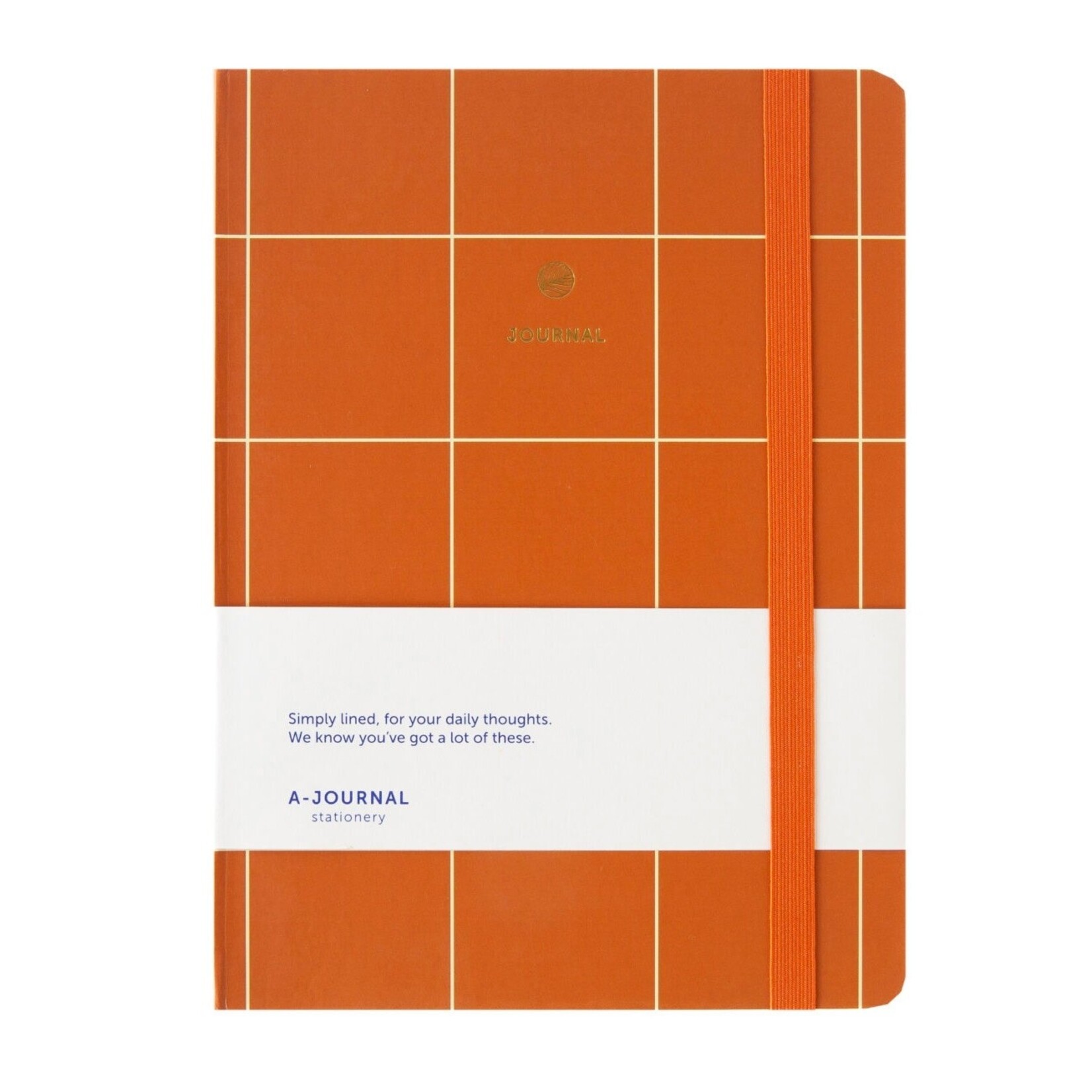 A-Journal A-Journal Notebook Terracotta Checkered