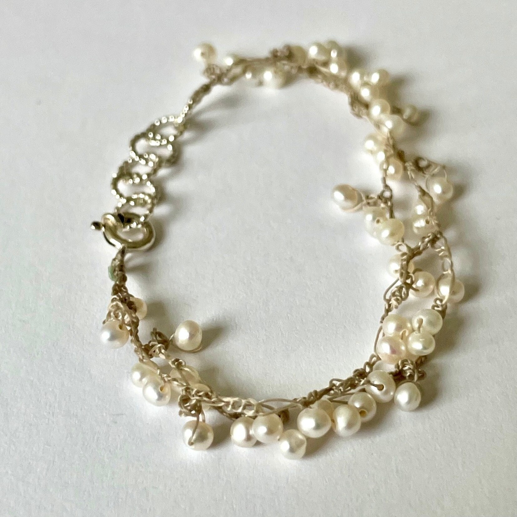 Hester Zagt Hester Zagt armband gehaakt met parels