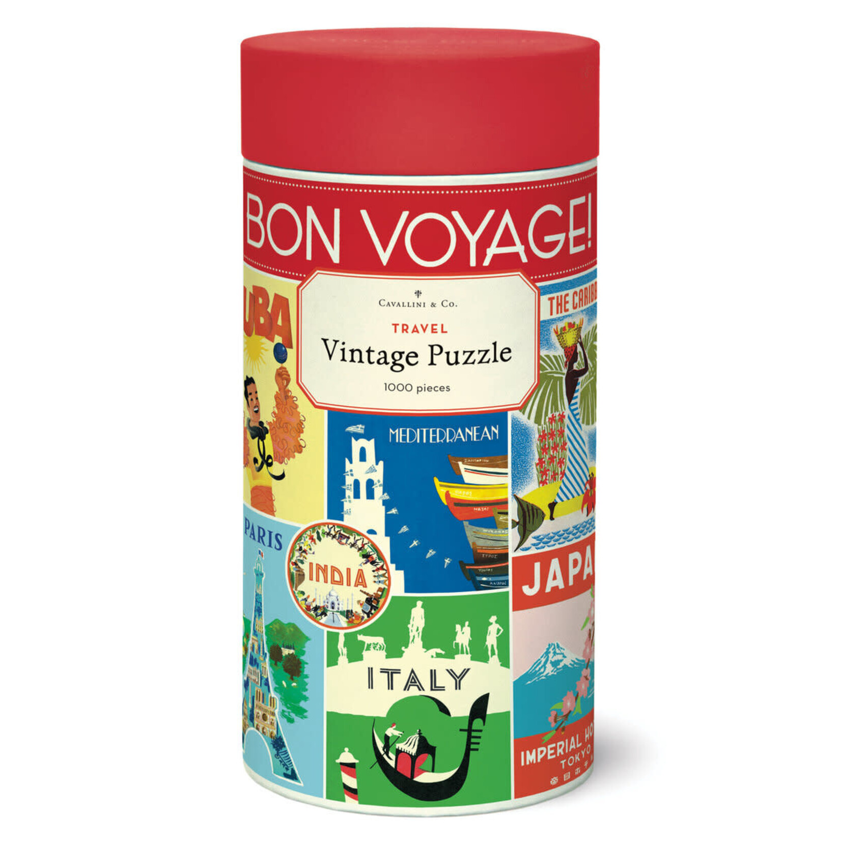 Cavallini & Co. Cavallini vintage puzzel Vintage Travel