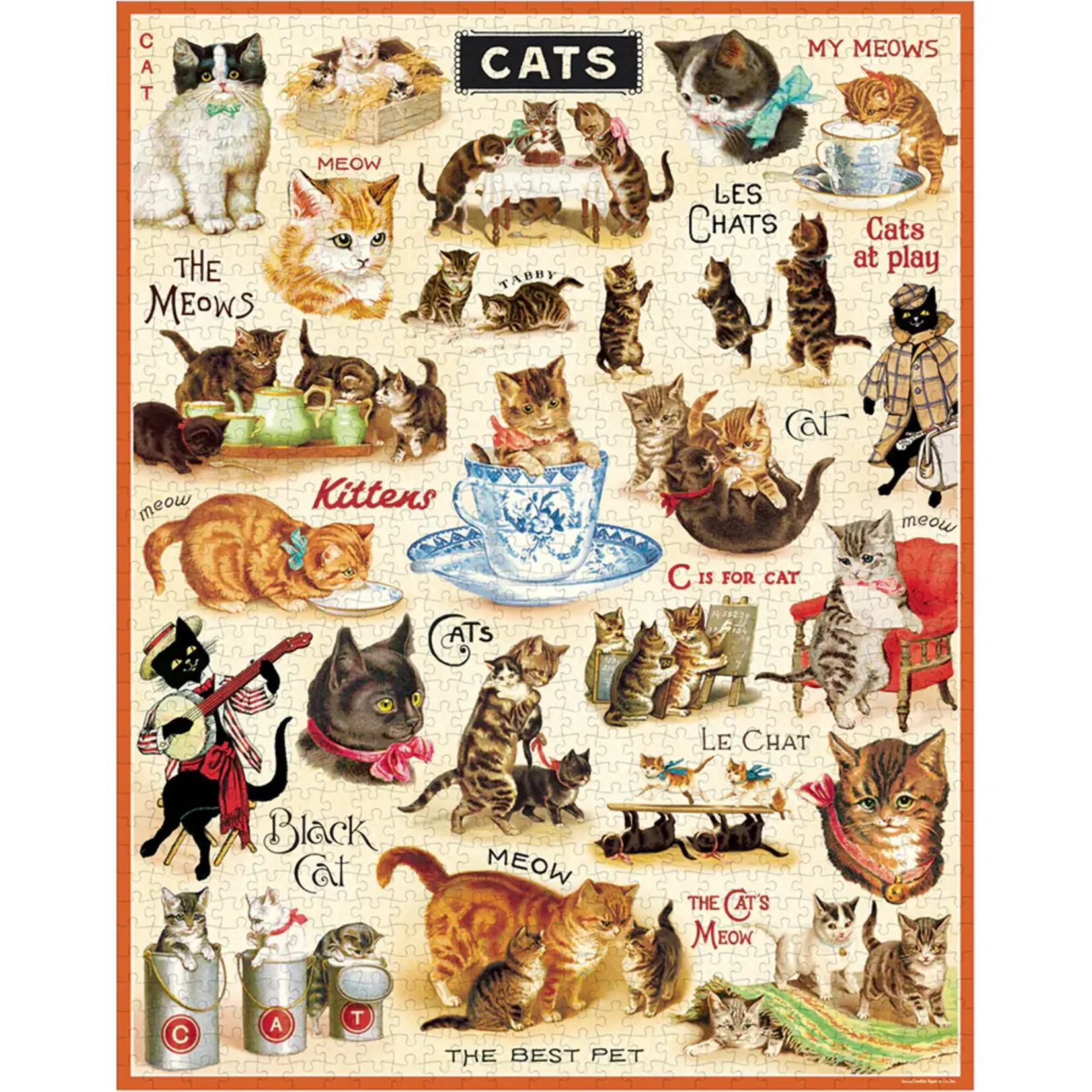 Cavallini & Co. Cavallini vintage puzzel Vintage Cats