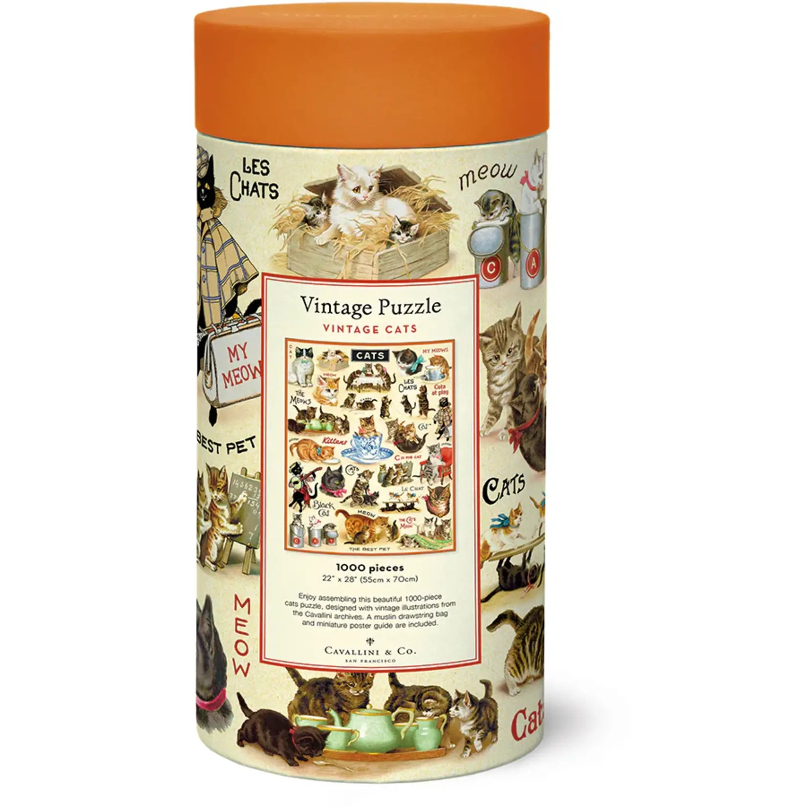 Cavallini & Co. Cavallini vintage puzzel Vintage Cats