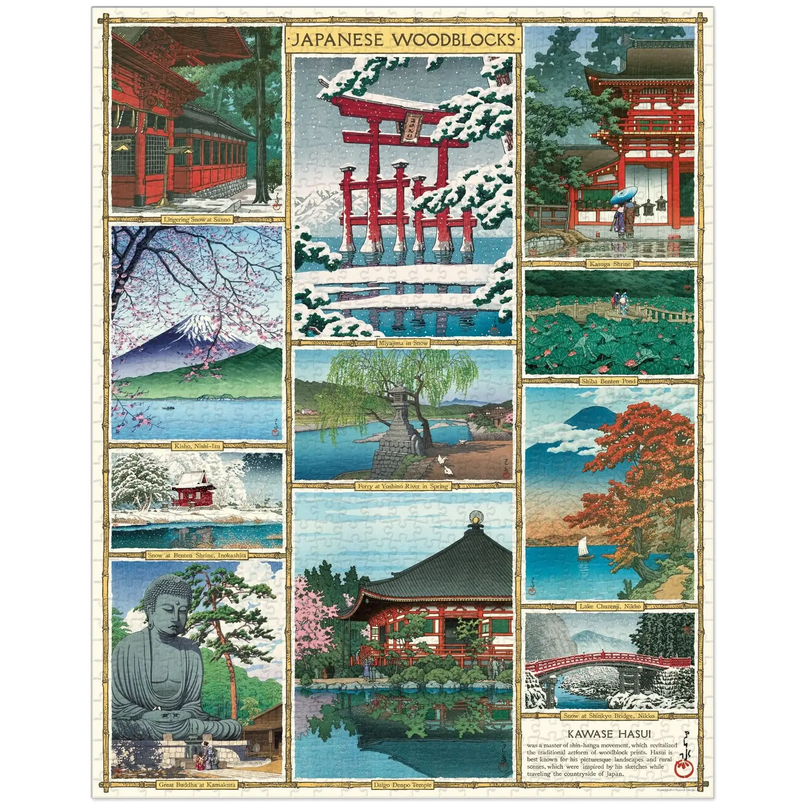 Cavallini & Co. Cavallini vintage puzzel Japanese Woodblocks