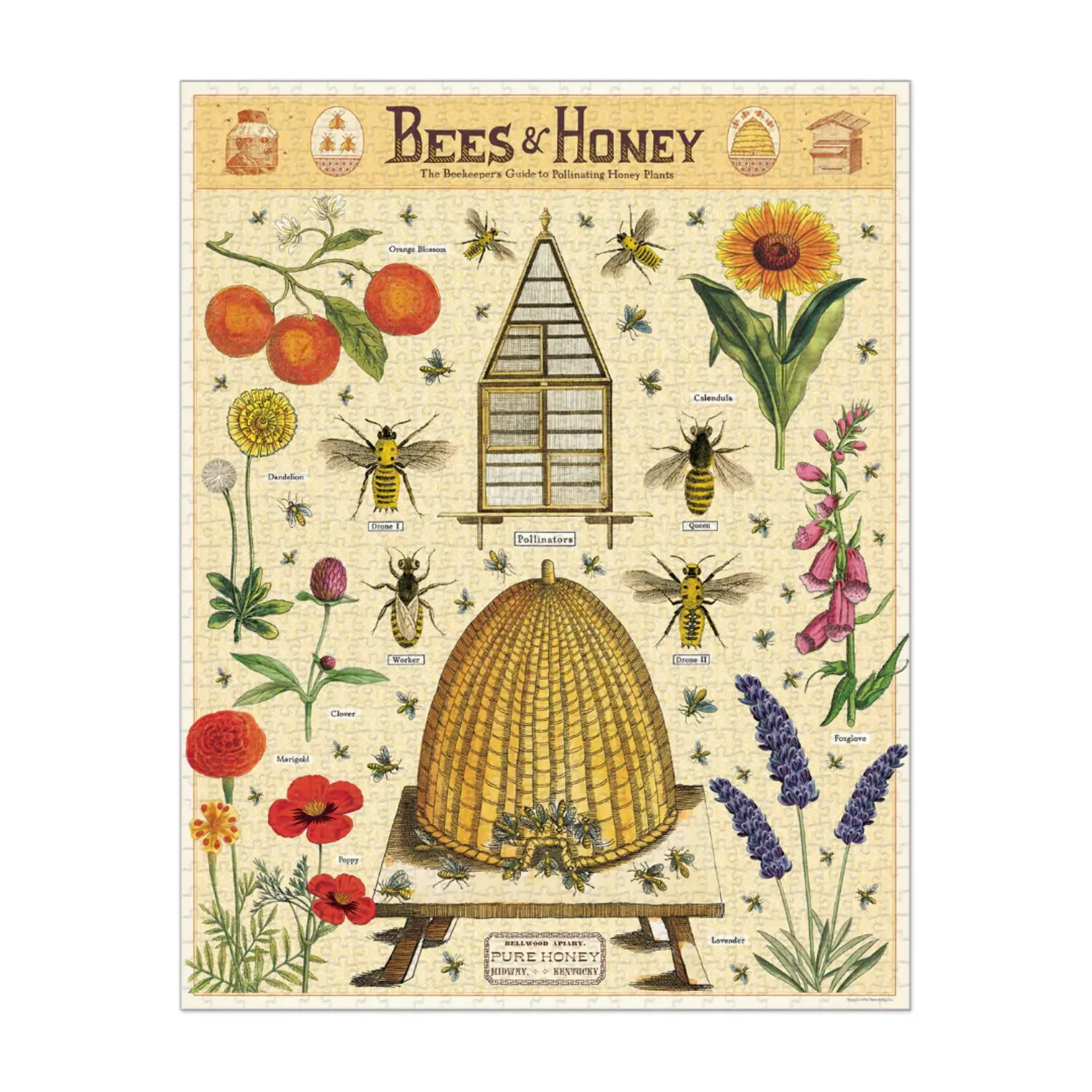 Cavallini & Co. Cavallini vintage puzzel Bees and Honey