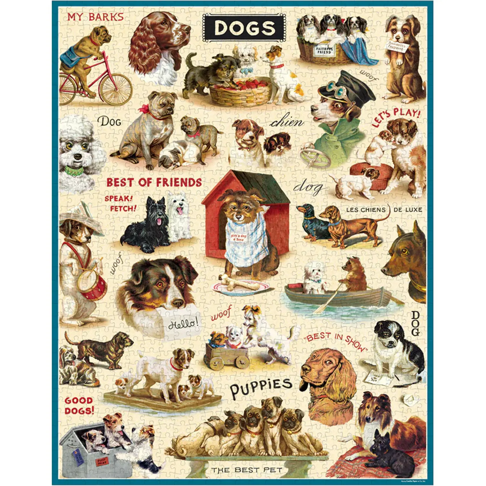 Cavallini & Co. Cavallini vintage puzzel Vintage Dogs