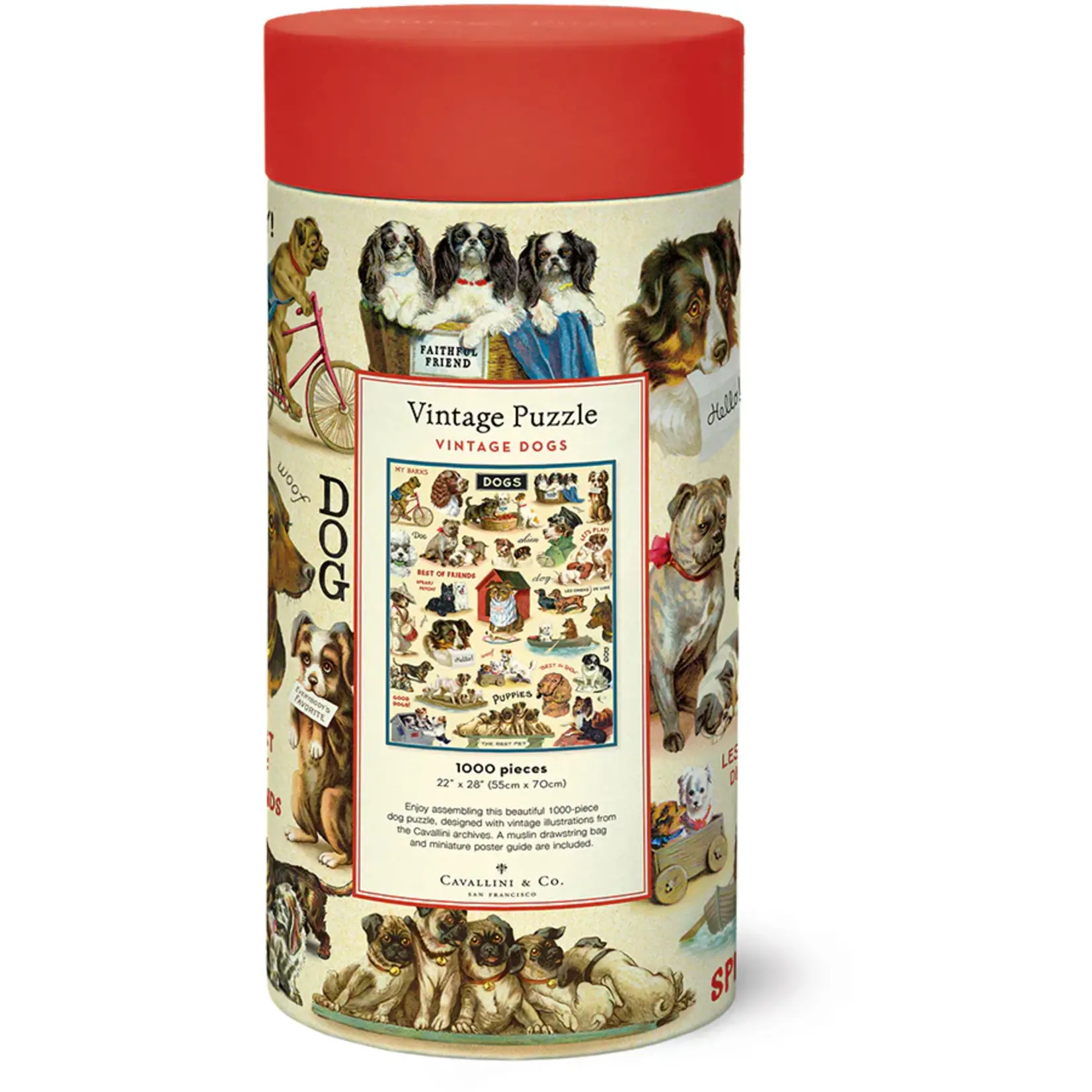 Cavallini & Co. Cavallini vintage puzzel Vintage Dogs