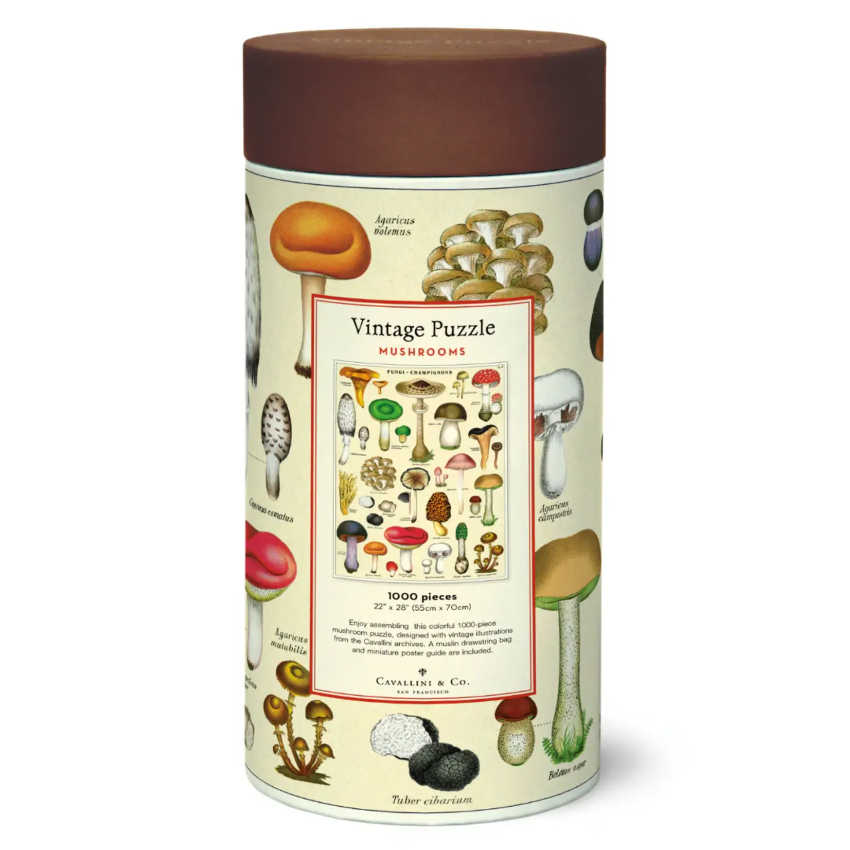 Cavallini & Co. Cavallini vintage puzzel Mushrooms
