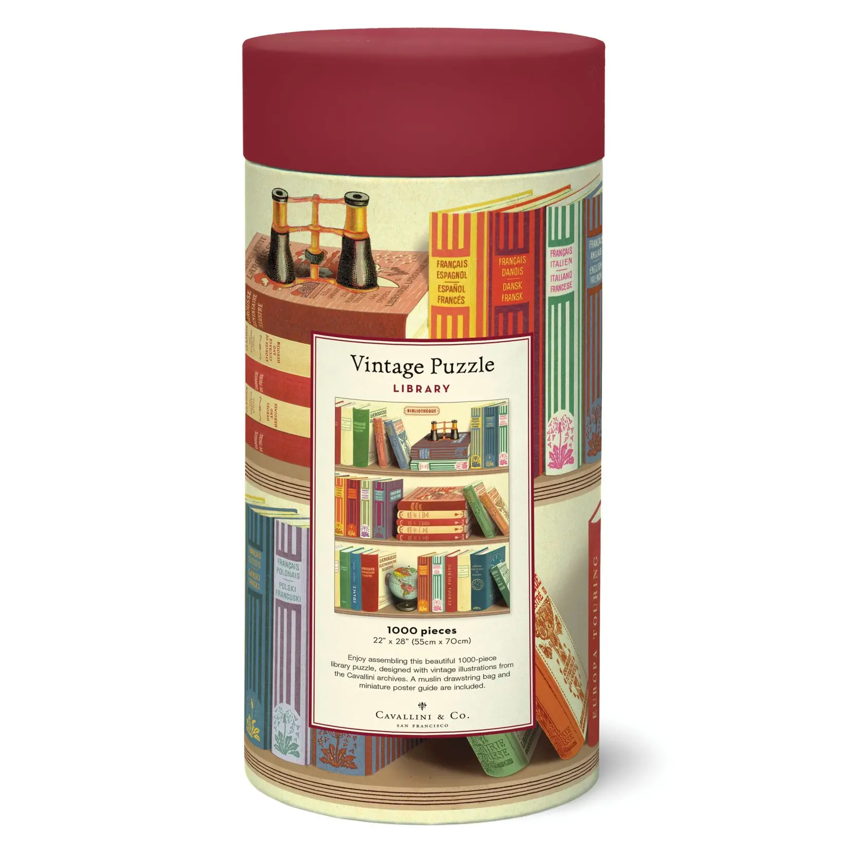 Cavallini & Co. Cavallini vintage puzzel Library