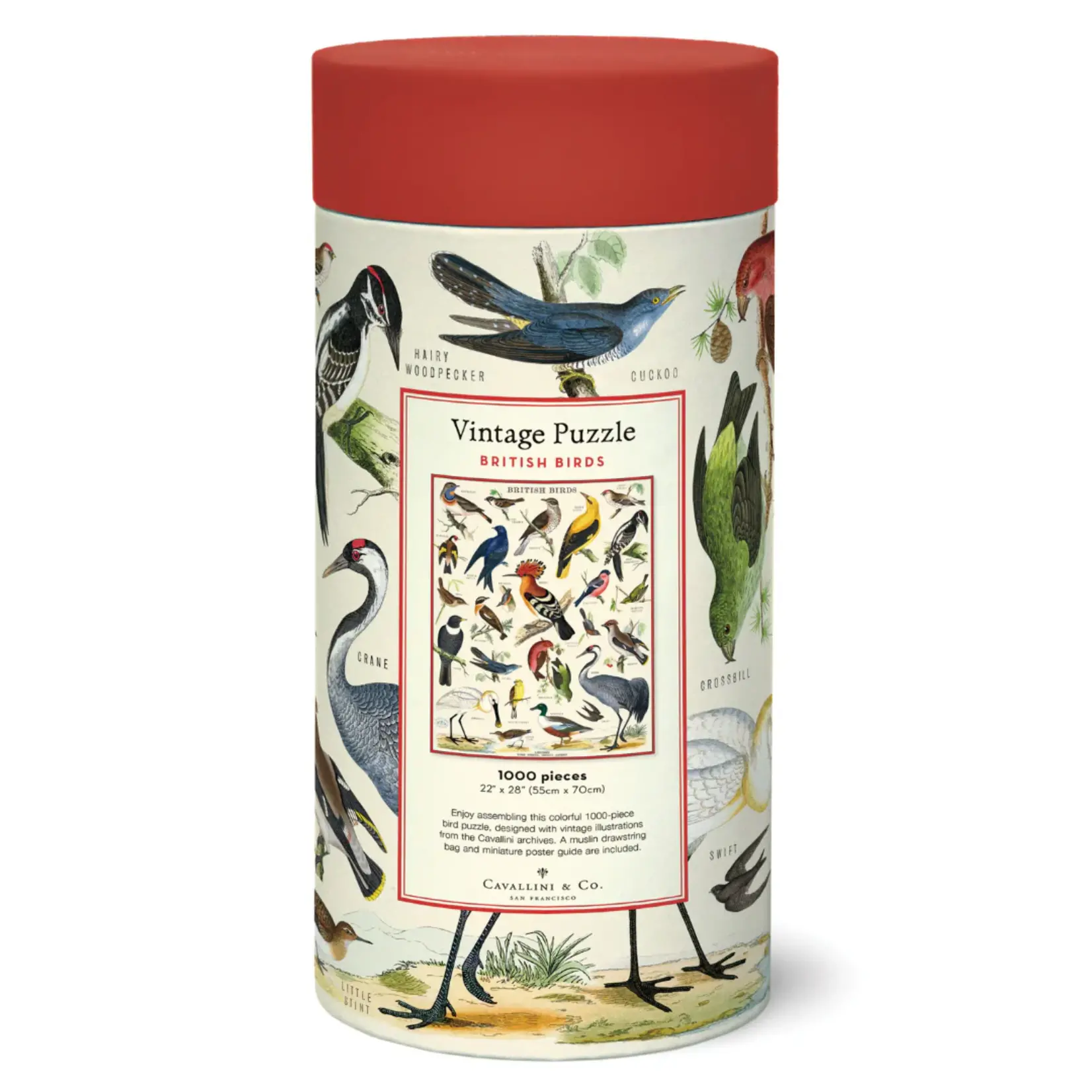 Cavallini & Co. Cavallini vintage puzzel British Birds
