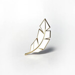 Michael Barnaart Michael Barnaart broche Veer Wit