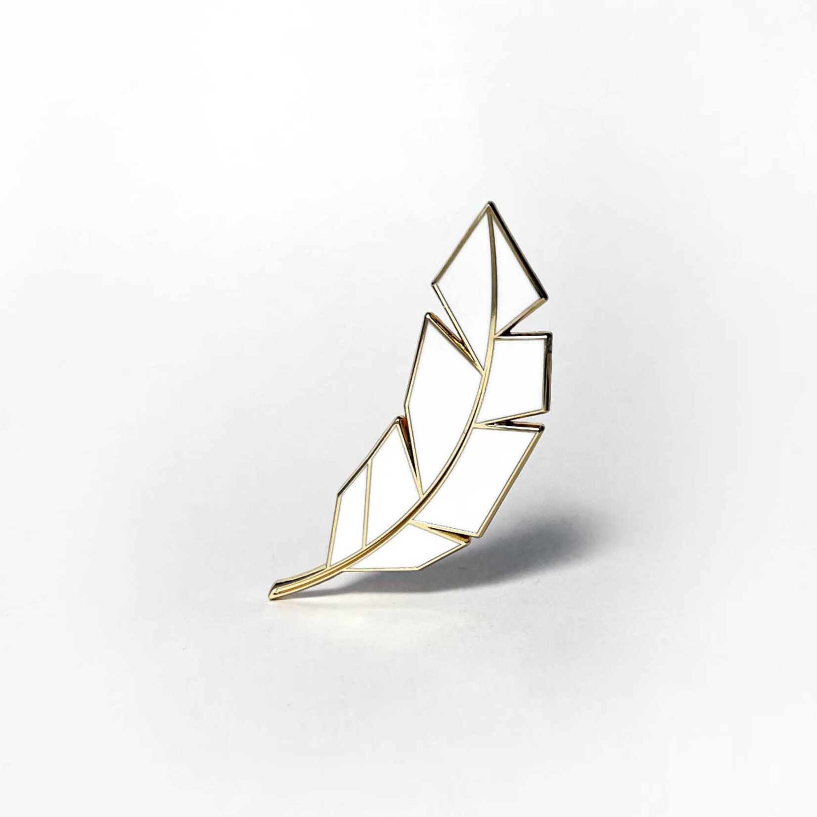 Michael Barnaart Michael Barnaart broche Veer Wit