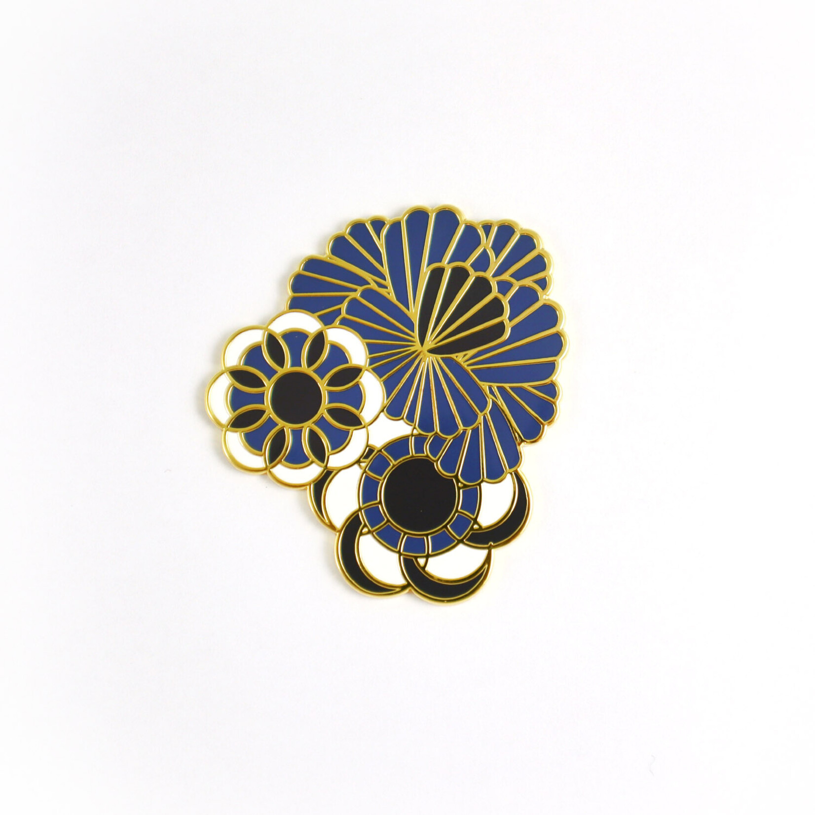 Michael Barnaart Michael Barnaart broche Delfts Blauw floral