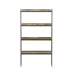 Wandkast zwart/messing