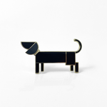 Michael Barnaart Michael Barnaart broche Teckel Zwart