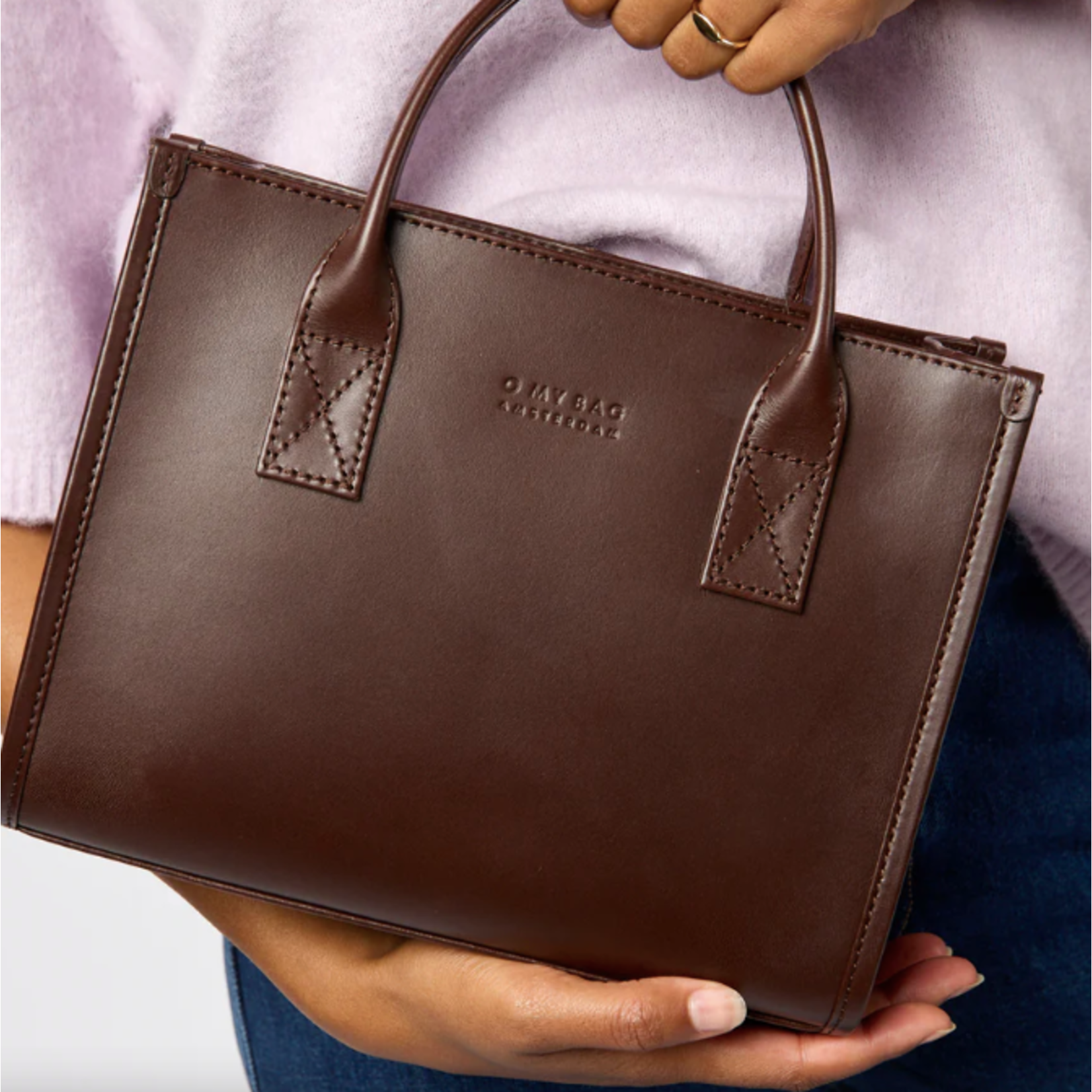 O My Bag O My Bag Jackie Gold Midi Chocolate