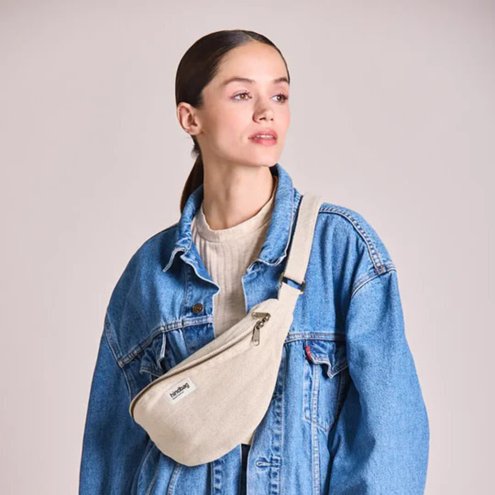 Hindbag Hindbag fanny pack Sasha (meerdere kleuren jute/katoen)