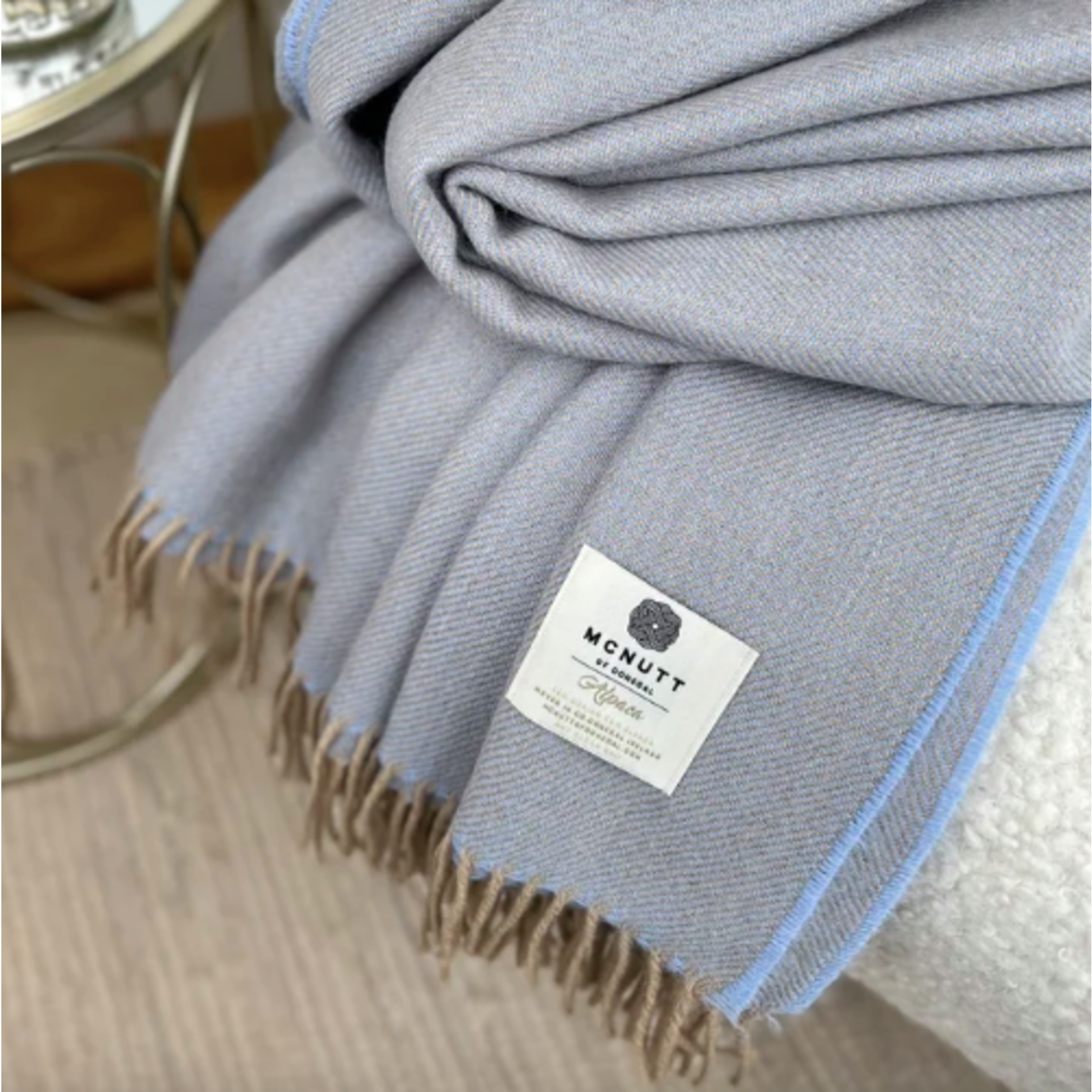 McNutt of Donegal McNutt plaid alpaca/lamswol 200 x 160 cm (div. varianten)