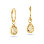 Jackie Gold Jackie Gold Amstel Citrine Hoops