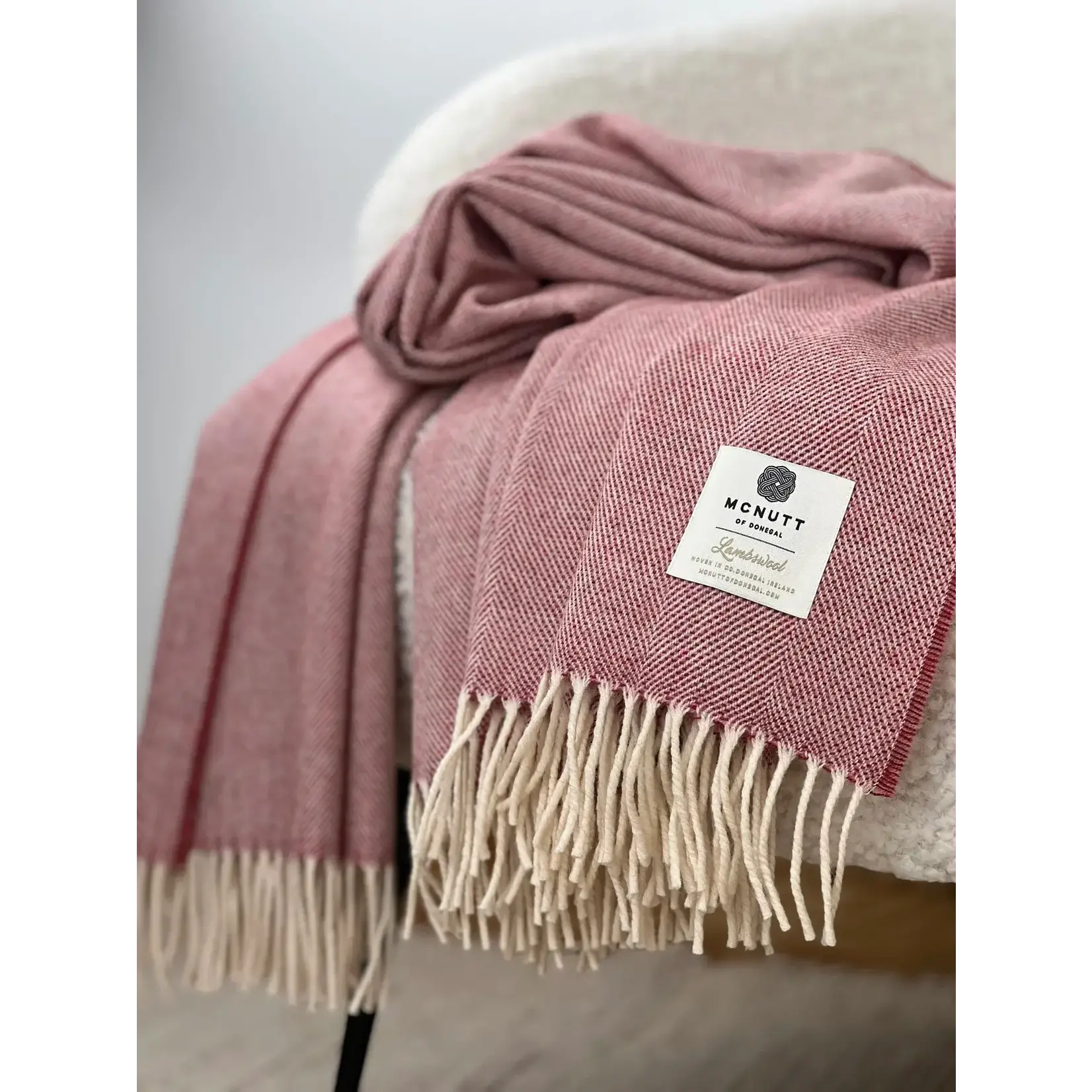 McNutt of Donegal McNutt supersoft plaid merino lamswol 200 x 145 cm