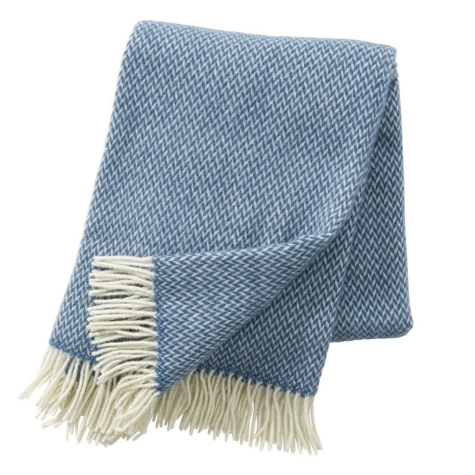 Klippan Klippan plaid Pulse China Blue merino en lamswol, 130x200