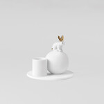 Räder Räder kaarsenstandaard konijntje hoogte 7 cm dia 8,6