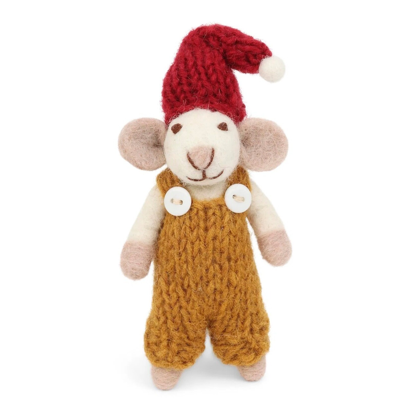 Gry & Sif Gry & Sif witte Muis met gele broek