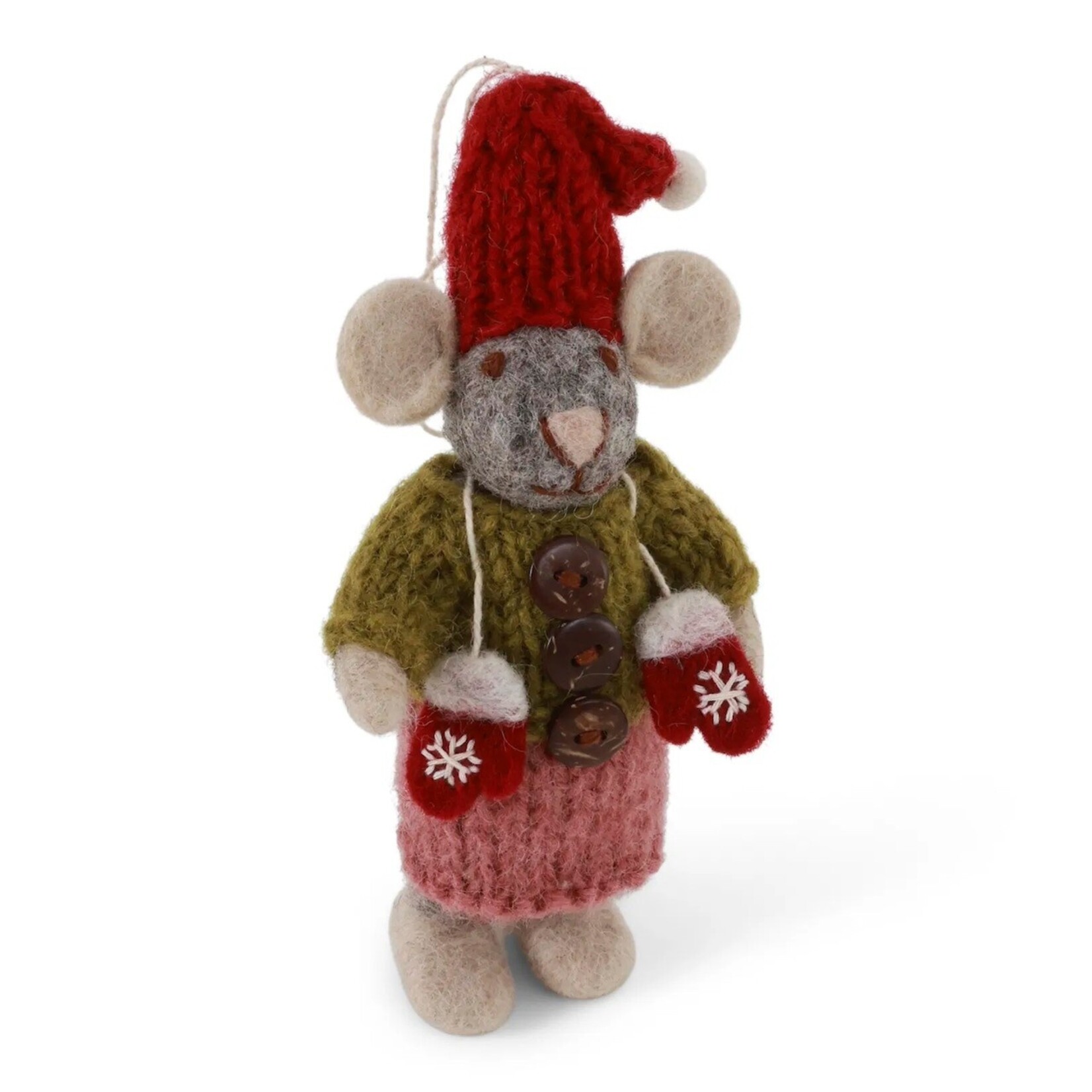 Gry & Sif Gry & Sif grijze Muis met wantjes