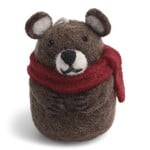 Gry & Sif Gry & Sif bruine Beer met rode sjaal