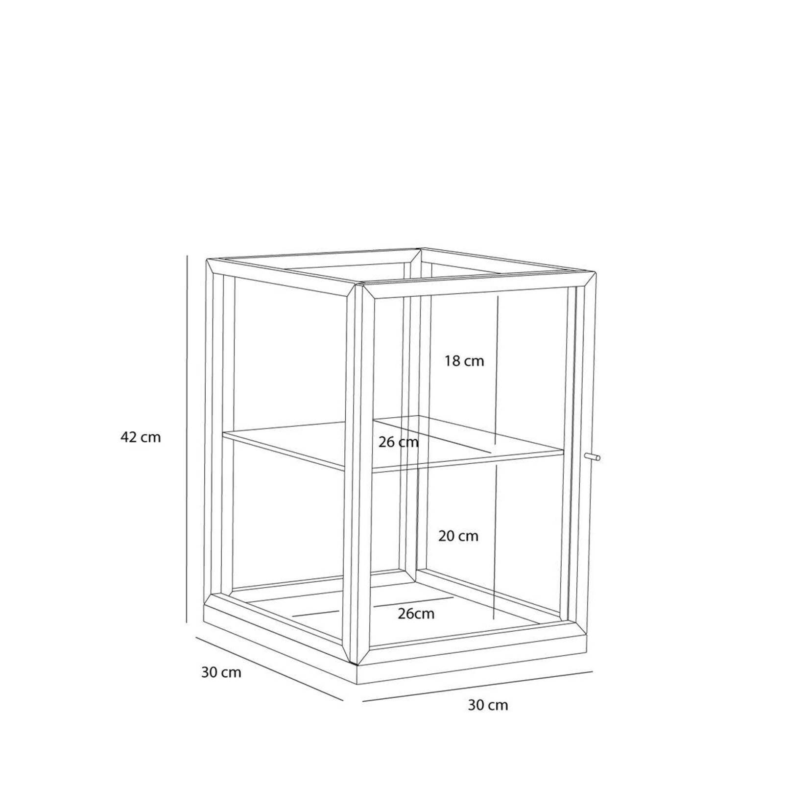 Hübsch Hübsch kastje Poetic Display Box small