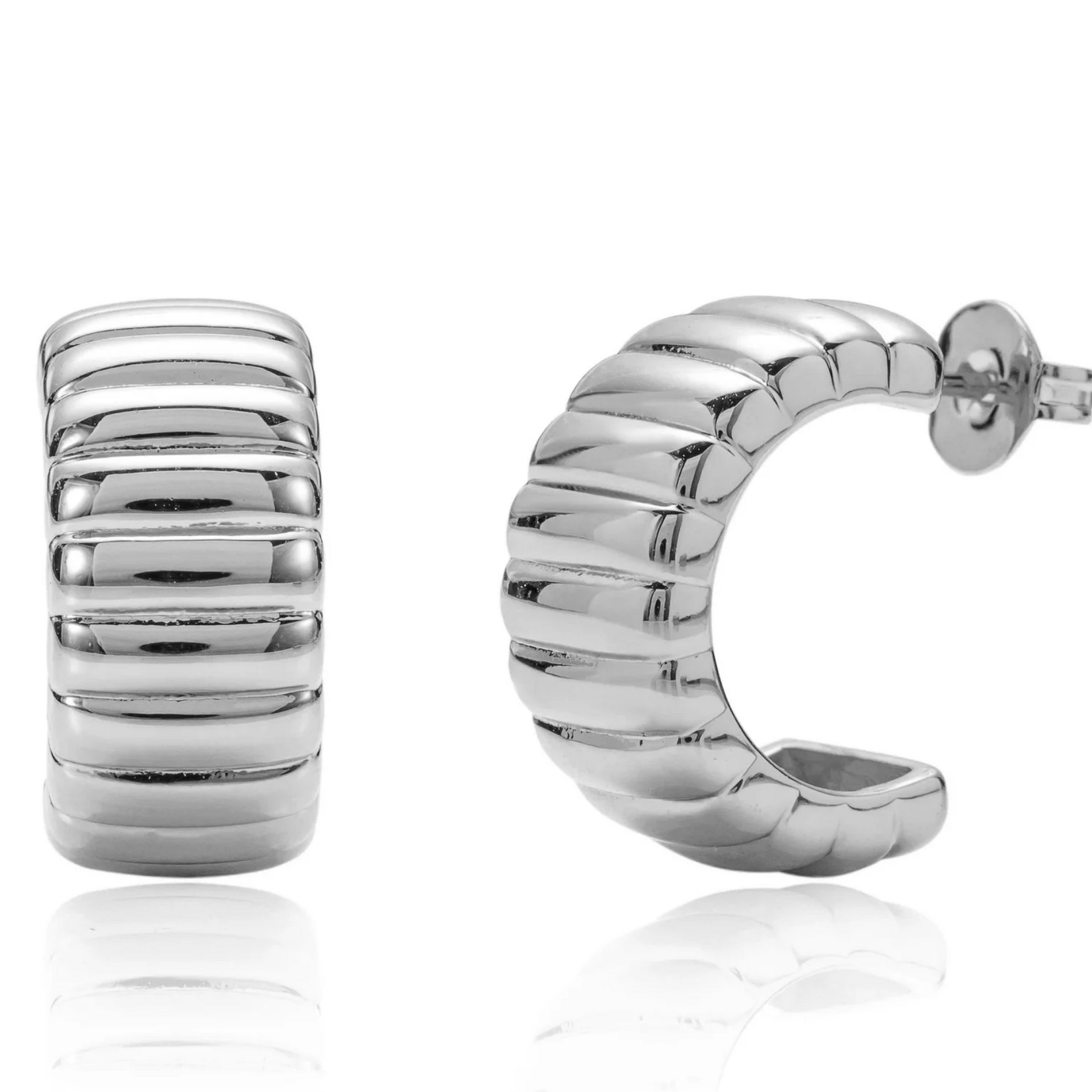 Atelier Brandlinger Brandlinger oorringen Chicago witgoud verguld