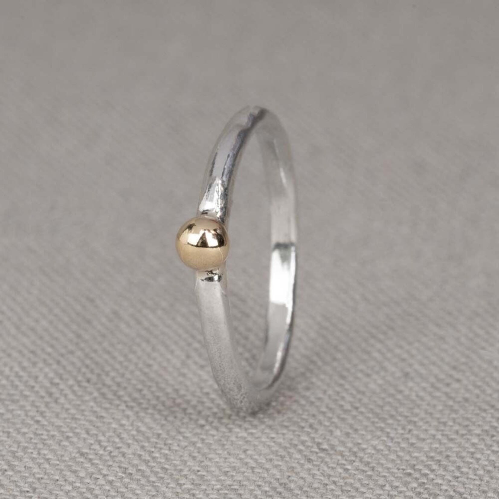 Jéh Jewels Jeh Jewels ring zilver en 9 karaat bolletje 20987