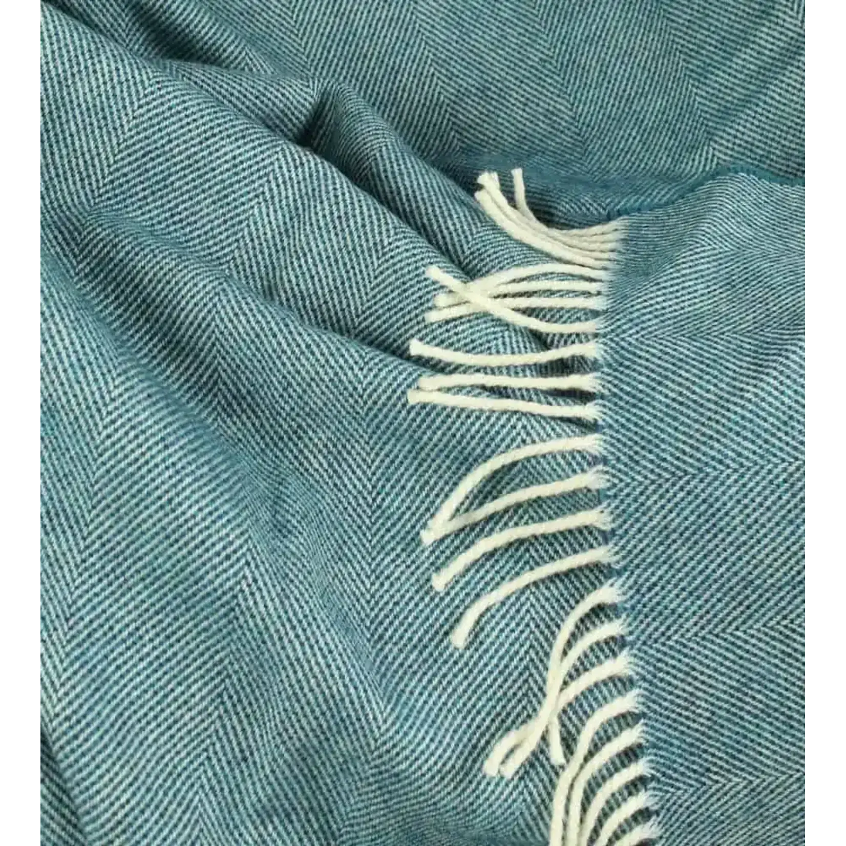 McNutt of Donegal McNutt plaid merino lamswol 200 x 145 cm (div. Spotted) Spotted Kingfisher