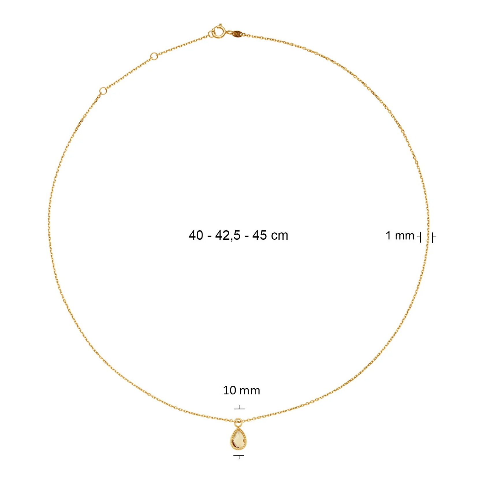 Jackie Gold Jackie Gold Amstel Citrine Necklace