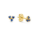 Jackie Gold Jackie Gold Triangle Sapphire Studs
