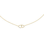 Jackie Gold Jackie Gold Double Heart Necklace