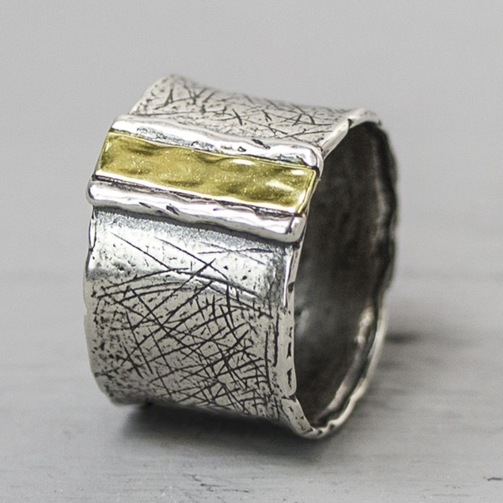 Jéh Jewels Jeh Jewels ring zilver en 9 karaat goud 20201 54 (17.2 mm)