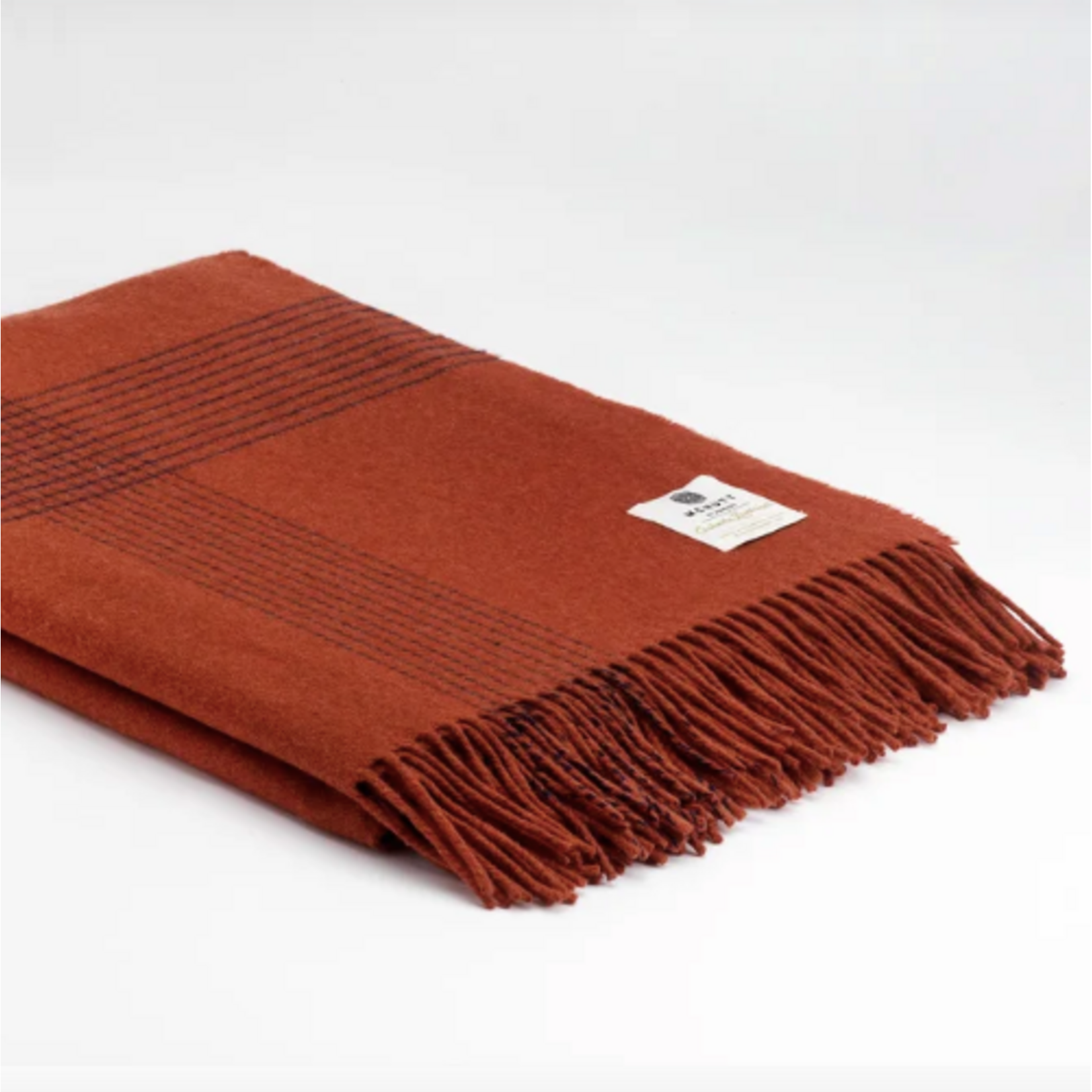 McNutt of Donegal McNutt plaid cashmere/lamswol 200 x 145 cm Aspen Burnt Orange