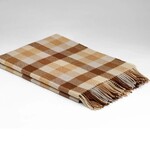McNutt of Donegal McNutt plaid merino lamswol 200 x 145 cm Caramello