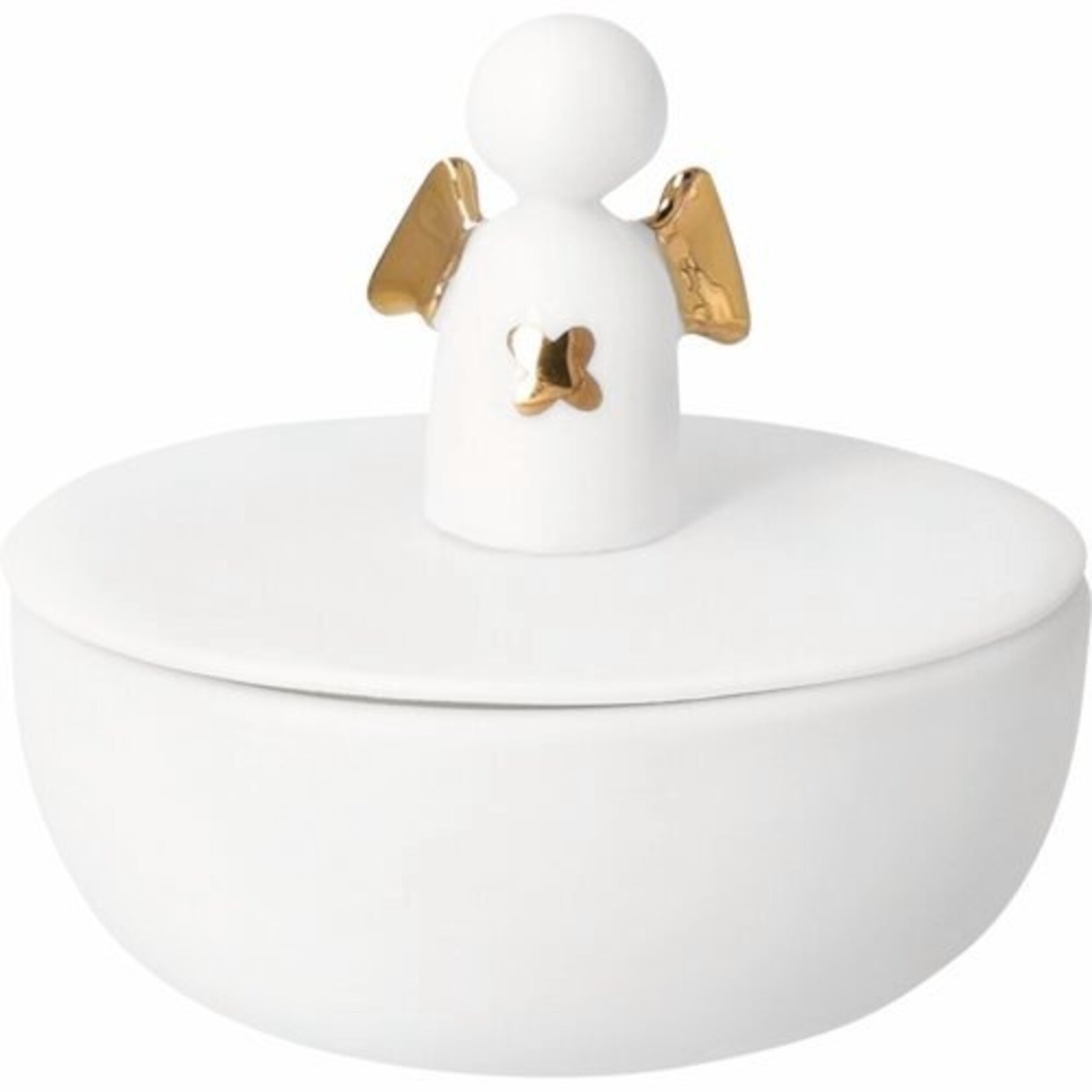 Räder Räder Schaaltje met deksel met engel 5,7 cm dia 6 cm