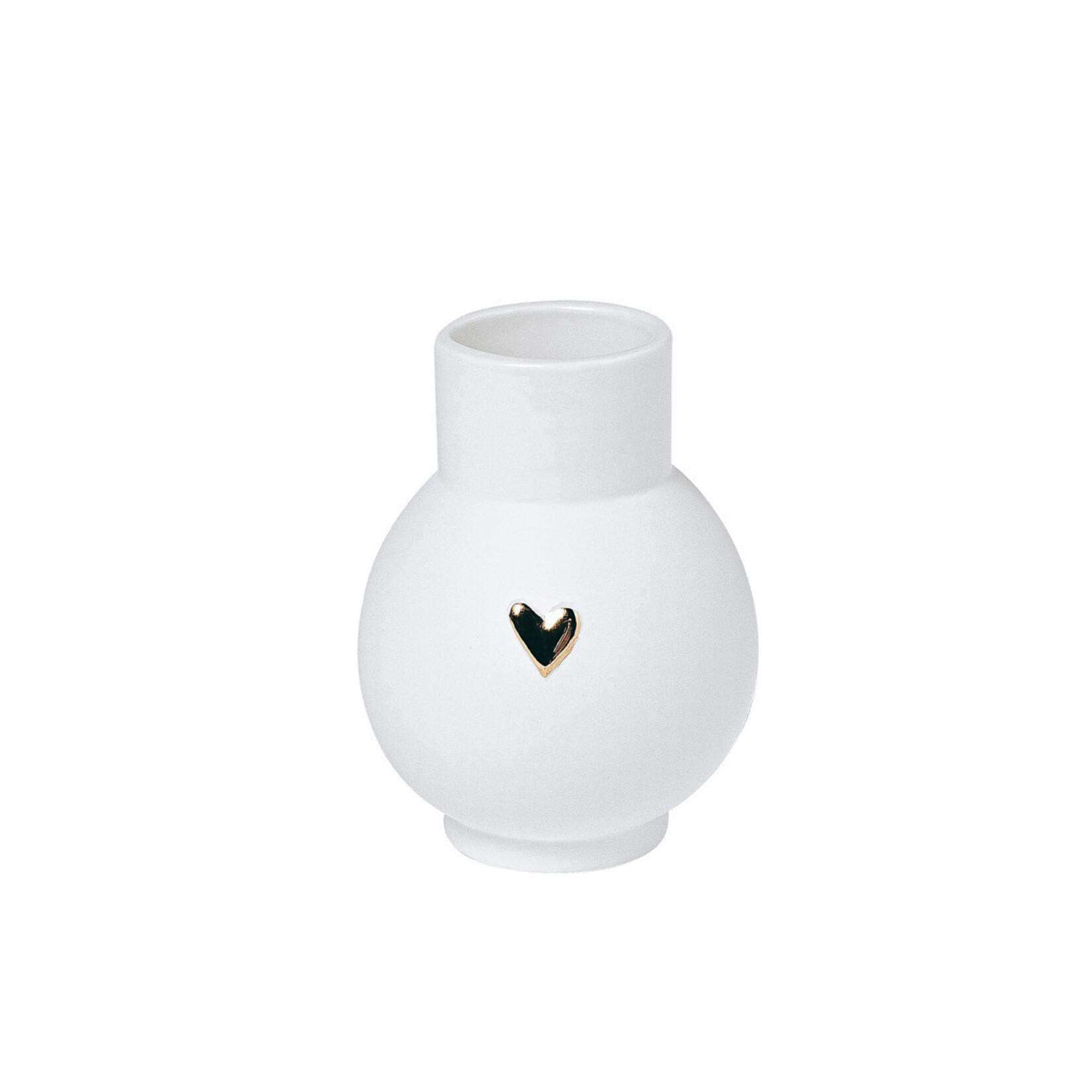 Räder Räder Vaasje mini Bol met Hart Hoogte 9 cm