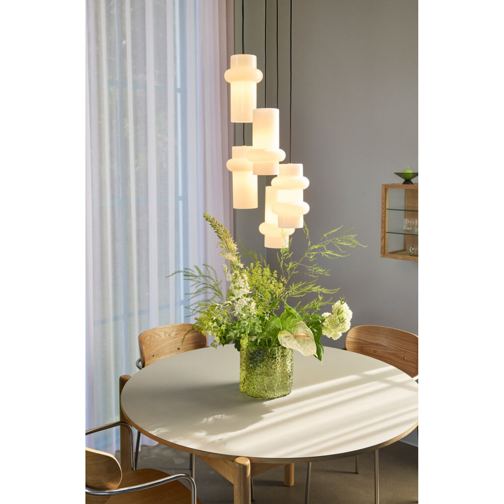 Hübsch Hübsch hanglamp Pilule Shiny white