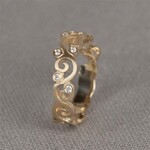 Jéh Jewels Jeh Jewels 14kt geelgoud ring Boho small met diamantjes 21567
