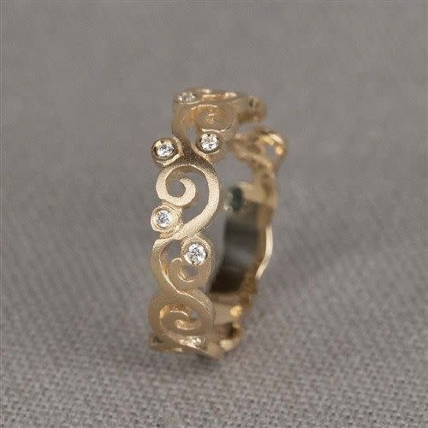 Jéh Jewels Jeh Jewels 14kt geelgoud ring Boho small met diamantjes 21567
