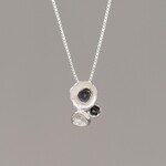 Jéh Jewels Jeh Jewels collier zilver met hanger drie schoteltjes zilver 21552