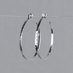 Jéh Jewels Jeh Jewels oorhangers zilver hamerslag grote lus 21393